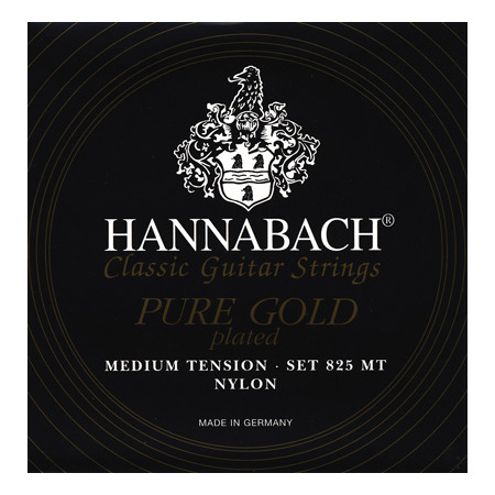 Струны для классической гитары Hannabach 825MT Black PURE GOLD
