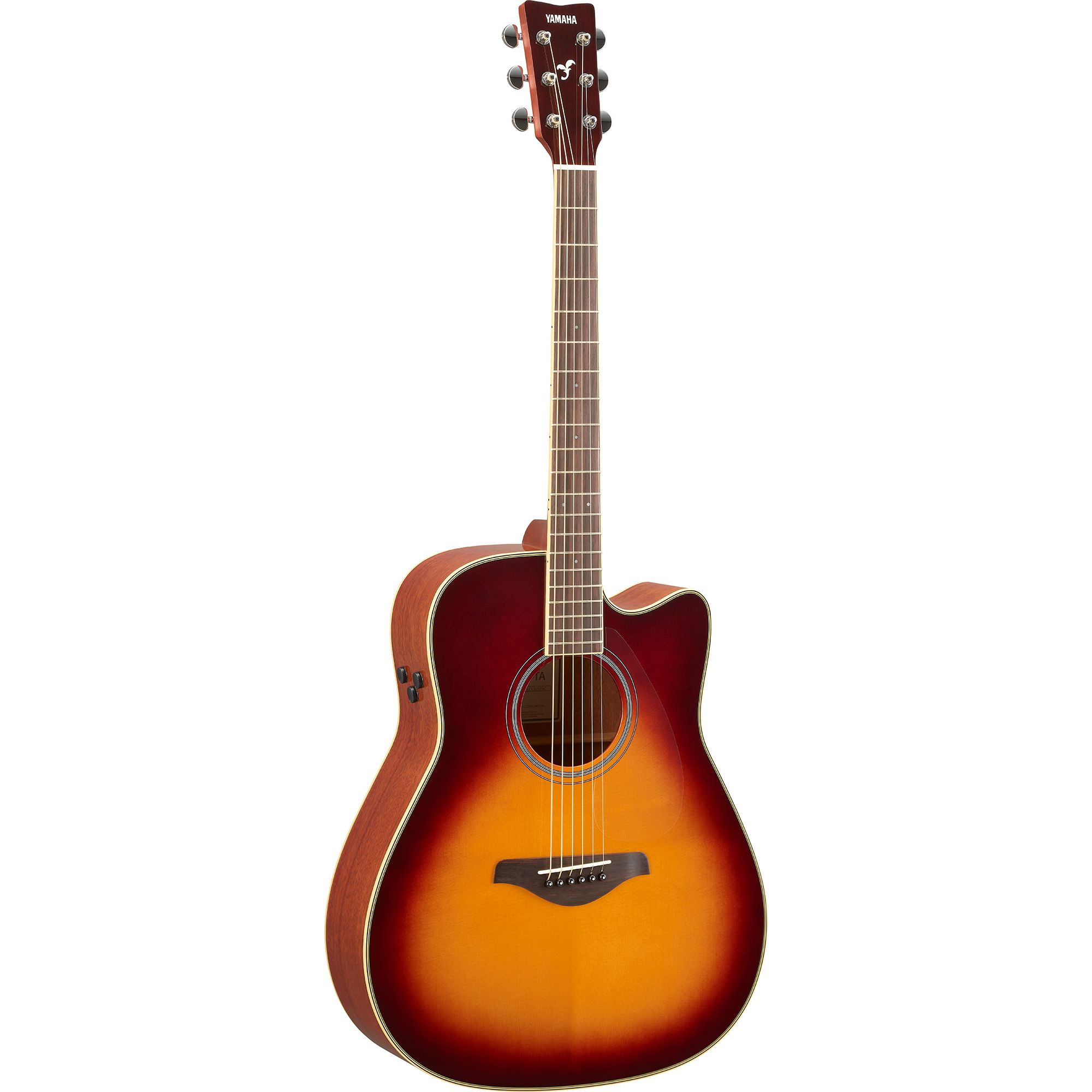 Трансакустическая гитара Yamaha FGC-TA BROWN SUNBURST