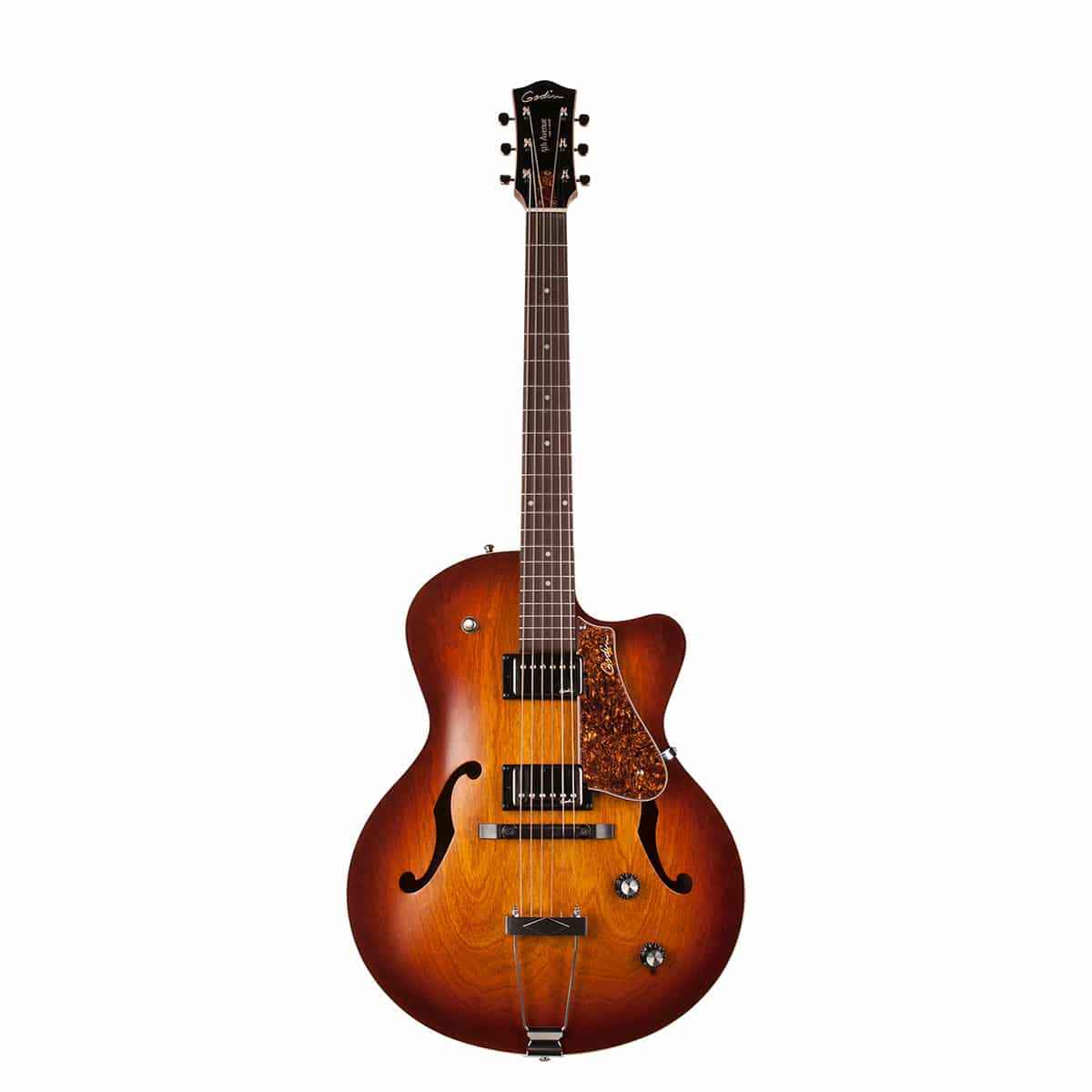 Полуакустическая гитара Godin 5th Avenue CW Kingpin II HB Cognac Burst