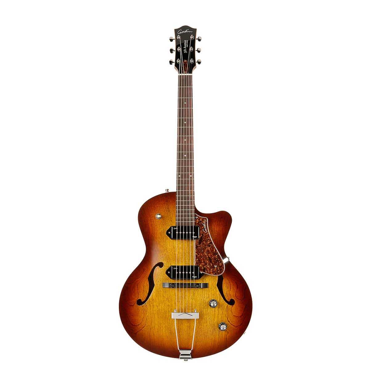 Полуакустическая гитара Godin 5th Avenue CW Kingpin II Cognac Burst