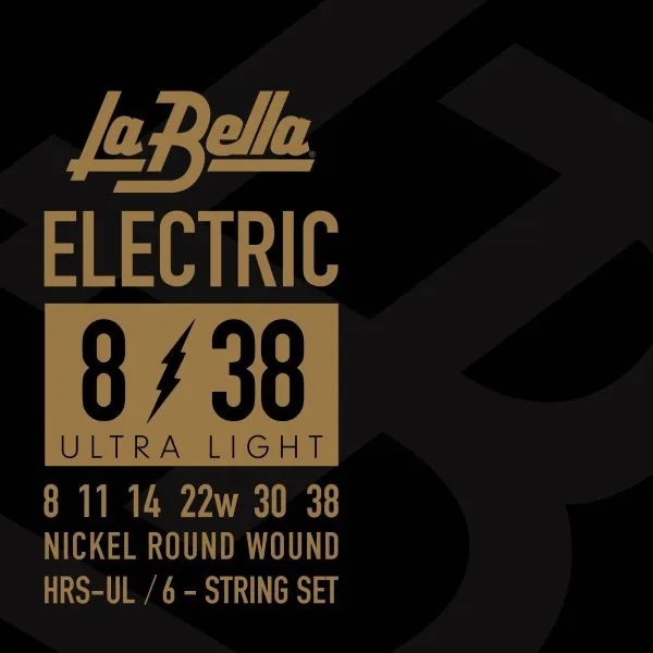 Струны для электрогитары La Bella HRS-UL Hard Rockin Steel Ultra Light